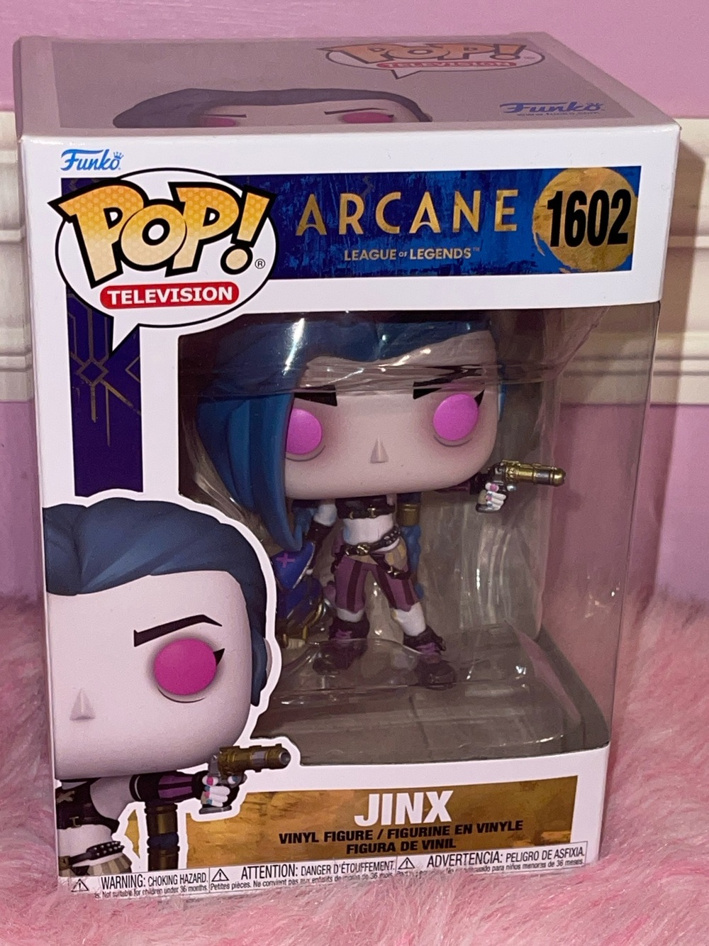 Jinx Funko pop League Of Legends Arcane Anime Figure Statue Powder